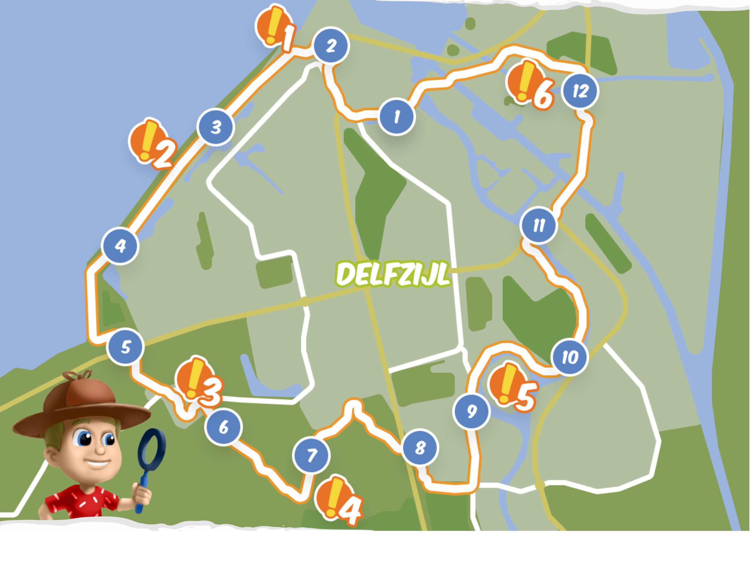 Fietsroute Delfzijl