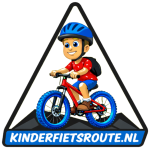 kinderfietsroute blauw transparant