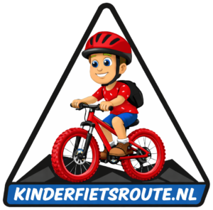 kinderfietsroute rood transparant